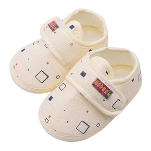 Cotton Baby Girls Shoes Infant First Walkers Toddler Girls Kid Bowknot Soft Anti-Slip Crib Shoes 0-18 Months