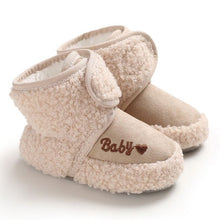 Cargar imagen en el visor de la galería, Baby Winter Warm First Walkers Cotton Baby Shoes Cute Infant Baby boys girls shoes soft sole indoor shoes for 0-18M
