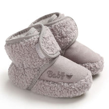 Cargar imagen en el visor de la galería, Baby Winter Warm First Walkers Cotton Baby Shoes Cute Infant Baby boys girls shoes soft sole indoor shoes for 0-18M
