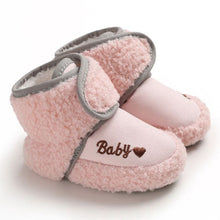 Cargar imagen en el visor de la galería, Baby Winter Warm First Walkers Cotton Baby Shoes Cute Infant Baby boys girls shoes soft sole indoor shoes for 0-18M
