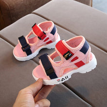 将图片加载到图库查看器，2020 summer new children&#39;s sandals baby toddler shoes girls beach shoes soft bottom non-slip boys sports sandals leisure 21-30
