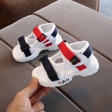 将图片加载到图库查看器，2020 summer new children&#39;s sandals baby toddler shoes girls beach shoes soft bottom non-slip boys sports sandals leisure 21-30
