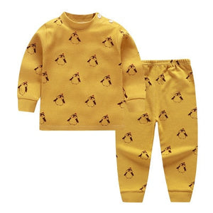 2019 Autumn New Baby Clothing Set Cartoon Cotton Baby Boys Clothing Girls Suit Set 0-3 Year Baby Clothes