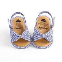 Cargar imagen en el visor de la galería, Fashion Newborn Infant Baby Girls Princess Shoes Bowknot Toddler Summer Sandals PU Non-slip Shoes 0-18M
