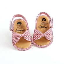 Cargar imagen en el visor de la galería, Fashion Newborn Infant Baby Girls Princess Shoes Bowknot Toddler Summer Sandals PU Non-slip Shoes 0-18M
