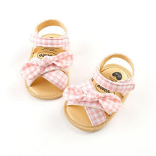 Cargar imagen en el visor de la galería, Fashion Newborn Infant Baby Girls Princess Shoes Bowknot Toddler Summer Sandals PU Non-slip Shoes 0-18M
