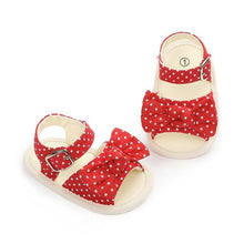 Cargar imagen en el visor de la galería, Fashion Newborn Infant Baby Girls Princess Shoes Bowknot Toddler Summer Sandals PU Non-slip Shoes 0-18M
