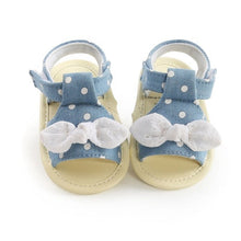 Cargar imagen en el visor de la galería, Fashion Newborn Infant Baby Girls Princess Shoes Bowknot Toddler Summer Sandals PU Non-slip Shoes 0-18M
