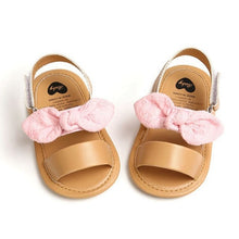 Cargar imagen en el visor de la galería, Fashion Newborn Infant Baby Girls Princess Shoes Bowknot Toddler Summer Sandals PU Non-slip Shoes 0-18M
