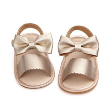 Cargar imagen en el visor de la galería, Fashion Newborn Infant Baby Girls Princess Shoes Bowknot Toddler Summer Sandals PU Non-slip Shoes 0-18M
