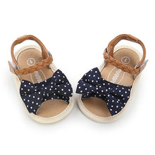 Cargar imagen en el visor de la galería, Fashion Newborn Infant Baby Girls Princess Shoes Bowknot Toddler Summer Sandals PU Non-slip Shoes 0-18M
