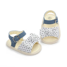 Cargar imagen en el visor de la galería, Fashion Newborn Infant Baby Girls Princess Shoes Bowknot Toddler Summer Sandals PU Non-slip Shoes 0-18M
