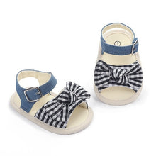 Cargar imagen en el visor de la galería, Fashion Newborn Infant Baby Girls Princess Shoes Bowknot Toddler Summer Sandals PU Non-slip Shoes 0-18M
