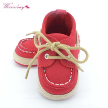 Carregar imagem no visualizador da galeria, WEIXINBUY Baby Boy Girl Blue Sneakers Soft Bottom Crib Shoes Size Born To 18 Months
