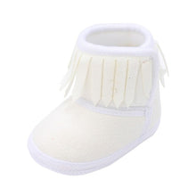 Cargar imagen en el visor de la galería, Cute Autumn Winter Infants  Shoes Baby Girl Boy Polka Dot Knitting Boots Casual Sneakers Non-slip Soft Soled Walking Shoes
