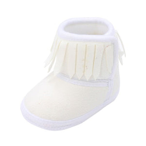 Cute Autumn Winter Infants  Shoes Baby Girl Boy Polka Dot Knitting Boots Casual Sneakers Non-slip Soft Soled Walking Shoes