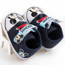 Cargar imagen en el visor de la galería, Disney 0-18M Baby Sneakers Toddler Boy First Walkers Girl Newborn Baby Shoes Boy Fashion cartoon Mickey Shoes
