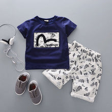 Cargar imagen en el visor de la galería, Cartoon Cotton Summer Clothing Sets for Newborn Baby Boy Infant Fashion Outerwear Clothes Suit T-shirt+Pant Suit baby Boy Cloth
