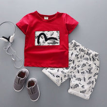 Cargar imagen en el visor de la galería, Cartoon Cotton Summer Clothing Sets for Newborn Baby Boy Infant Fashion Outerwear Clothes Suit T-shirt+Pant Suit baby Boy Cloth
