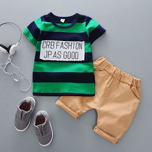 Cartoon Cotton Summer Clothing Sets for Newborn Baby Boy Infant Fashion Outerwear Clothes Suit T-shirt+Pant Suit baby Boy Cloth