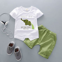 Cargar imagen en el visor de la galería, Cartoon Cotton Summer Clothing Sets for Newborn Baby Boy Infant Fashion Outerwear Clothes Suit T-shirt+Pant Suit baby Boy Cloth
