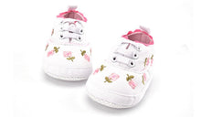 Cargar imagen en el visor de la galería, Baby Girl Shoes White Lace Floral Embroidered Soft Shoes Prewalker Walking Toddler Kids Shoes First Walker free shipping
