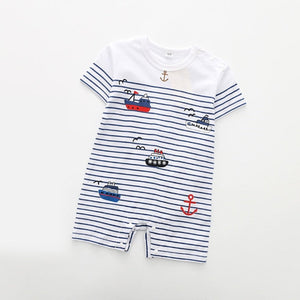 Baby Rompers Summer Style Powered Baby Boy Girl Clothing Newborn Infant giraffe Short Sleeve Clothes 3-6-9-12-18 Months