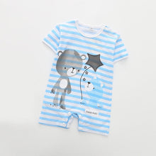 将图片加载到图库查看器，Baby Rompers Summer Style Powered Baby Boy Girl Clothing Newborn Infant giraffe Short Sleeve Clothes 3-6-9-12-18 Months
