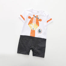 将图片加载到图库查看器，Baby Rompers Summer Style Powered Baby Boy Girl Clothing Newborn Infant giraffe Short Sleeve Clothes 3-6-9-12-18 Months
