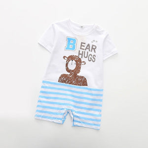 Baby Rompers Summer Style Powered Baby Boy Girl Clothing Newborn Infant giraffe Short Sleeve Clothes 3-6-9-12-18 Months