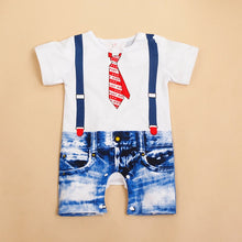 将图片加载到图库查看器，Baby Rompers Summer Style Powered Baby Boy Girl Clothing Newborn Infant giraffe Short Sleeve Clothes 3-6-9-12-18 Months
