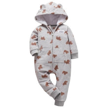 Carregar imagem no visualizador da galeria, Orangemom spring  fleece baby rompers coats for infant clothes hooded with ear lovely camo jumpsuits for baby boys clothing home
