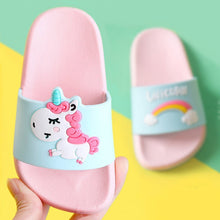 Carregar imagem no visualizador da galeria, Suihyung Rainbow Unicorn Slippers For Boys Girls New Summer Kids Beach Shoes Baby Toddler Soft Indoor Slippers Children Sandals
