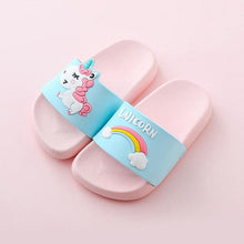 Carregar imagem no visualizador da galeria, Suihyung Rainbow Unicorn Slippers For Boys Girls New Summer Kids Beach Shoes Baby Toddler Soft Indoor Slippers Children Sandals
