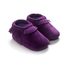 Cargar imagen en el visor de la galería, 2020 PU Suede Leather Newborn Baby Moccasins Shoes Soft Soled Non-slip Crib First Walker
