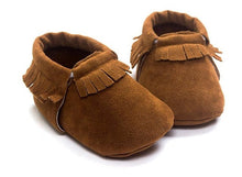 Cargar imagen en el visor de la galería, 2020 PU Suede Leather Newborn Baby Moccasins Shoes Soft Soled Non-slip Crib First Walker
