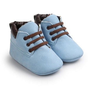 2020 Spring / Autumn Infant Baby Boy Soft Sole PU Leather First Walkers Crib Shoes 0-18 Months