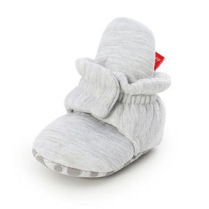 Baby Boy Girl Socks Toddler Shoes Solid Prewalkers Booties Cotton Winter Soft Anti-slip Warm Newborn Infant Crib Shoes Moccasins