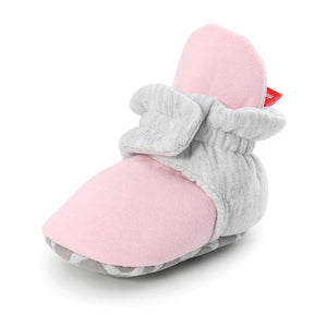 Baby Boy Girl Socks Toddler Shoes Solid Prewalkers Booties Cotton Winter Soft Anti-slip Warm Newborn Infant Crib Shoes Moccasins