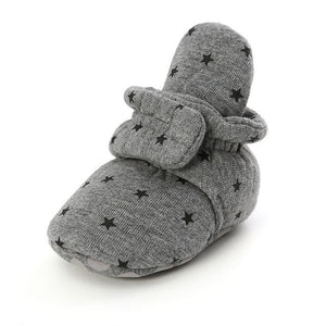 Baby Boy Girl Socks Toddler Shoes Solid Prewalkers Booties Cotton Winter Soft Anti-slip Warm Newborn Infant Crib Shoes Moccasins