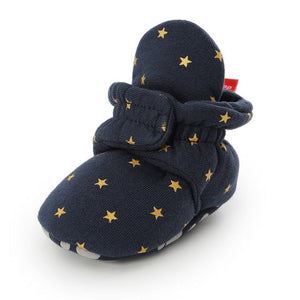 Baby Boy Girl Socks Toddler Shoes Solid Prewalkers Booties Cotton Winter Soft Anti-slip Warm Newborn Infant Crib Shoes Moccasins