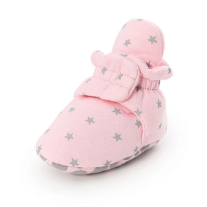 Baby Boy Girl Socks Toddler Shoes Solid Prewalkers Booties Cotton Winter Soft Anti-slip Warm Newborn Infant Crib Shoes Moccasins