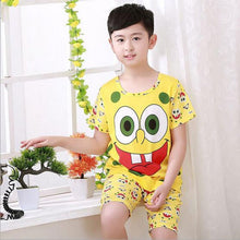 Cargar imagen en el visor de la galería, 2020 children pajamas set kids baby girl boys cartoon casual clothing costume short sleeve children sleepwear pajamas sets
