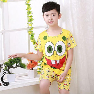 2020 children pajamas set kids baby girl boys cartoon casual clothing costume short sleeve children sleepwear pajamas sets