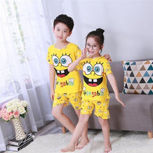 Cargar imagen en el visor de la galería, 2020 children pajamas set kids baby girl boys cartoon casual clothing costume short sleeve children sleepwear pajamas sets
