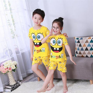 2020 children pajamas set kids baby girl boys cartoon casual clothing costume short sleeve children sleepwear pajamas sets