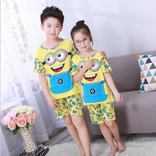 Cargar imagen en el visor de la galería, 2020 children pajamas set kids baby girl boys cartoon casual clothing costume short sleeve children sleepwear pajamas sets
