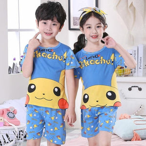 2020 children pajamas set kids baby girl boys cartoon casual clothing costume short sleeve children sleepwear pajamas sets