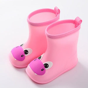 KushyShoo Classic Children's Shoes PVC Rubber Kids Baby Cartoon Shoes Water Shoes Waterproof Rain Boots Toddler Girl Rainboots