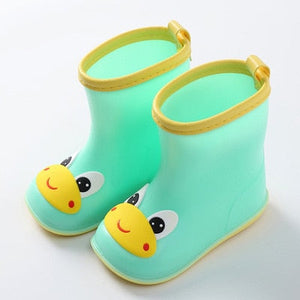 KushyShoo Classic Children's Shoes PVC Rubber Kids Baby Cartoon Shoes Water Shoes Waterproof Rain Boots Toddler Girl Rainboots